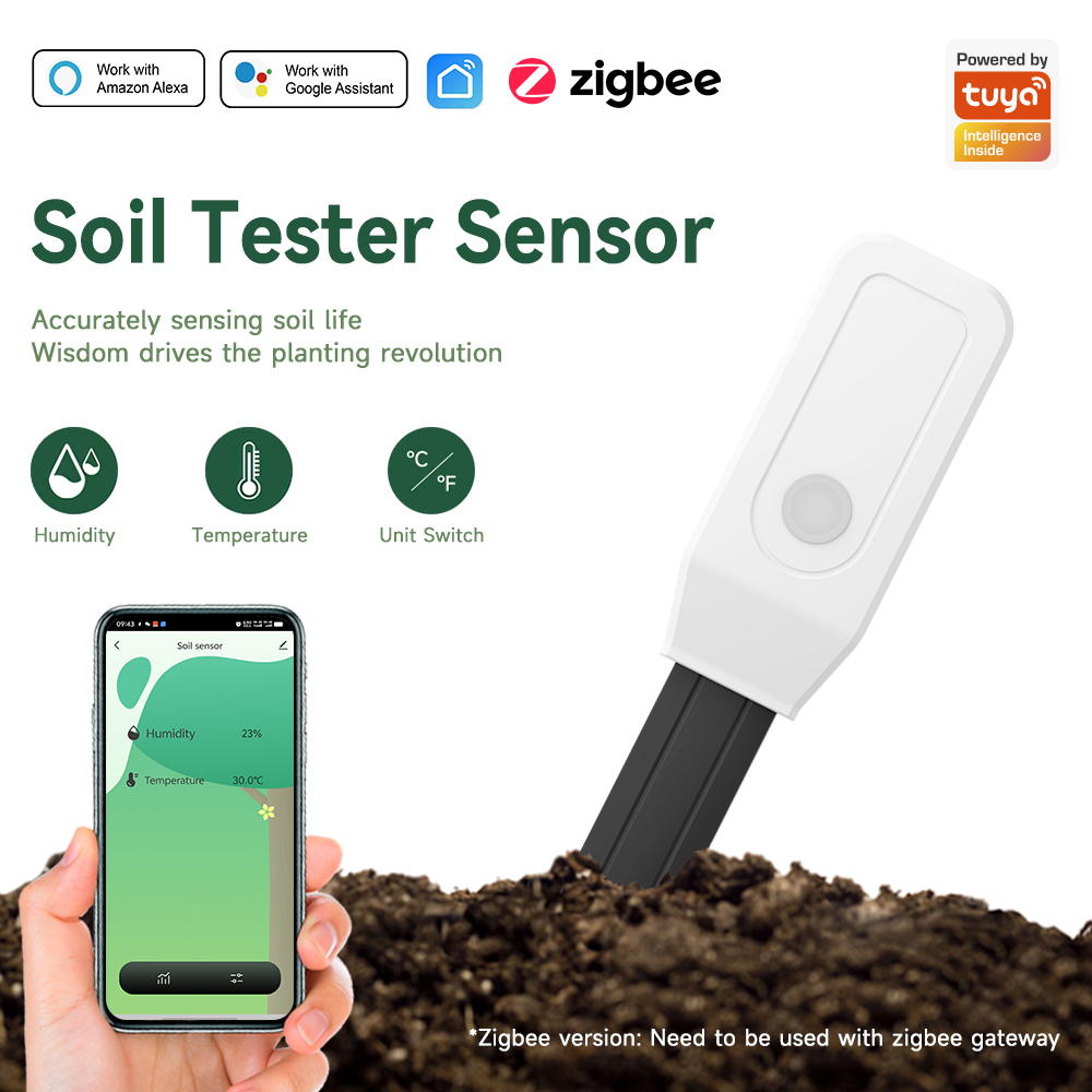 Smart Garden Monitor - Smart Soil Tester Sensor, Zigbee 3.0
