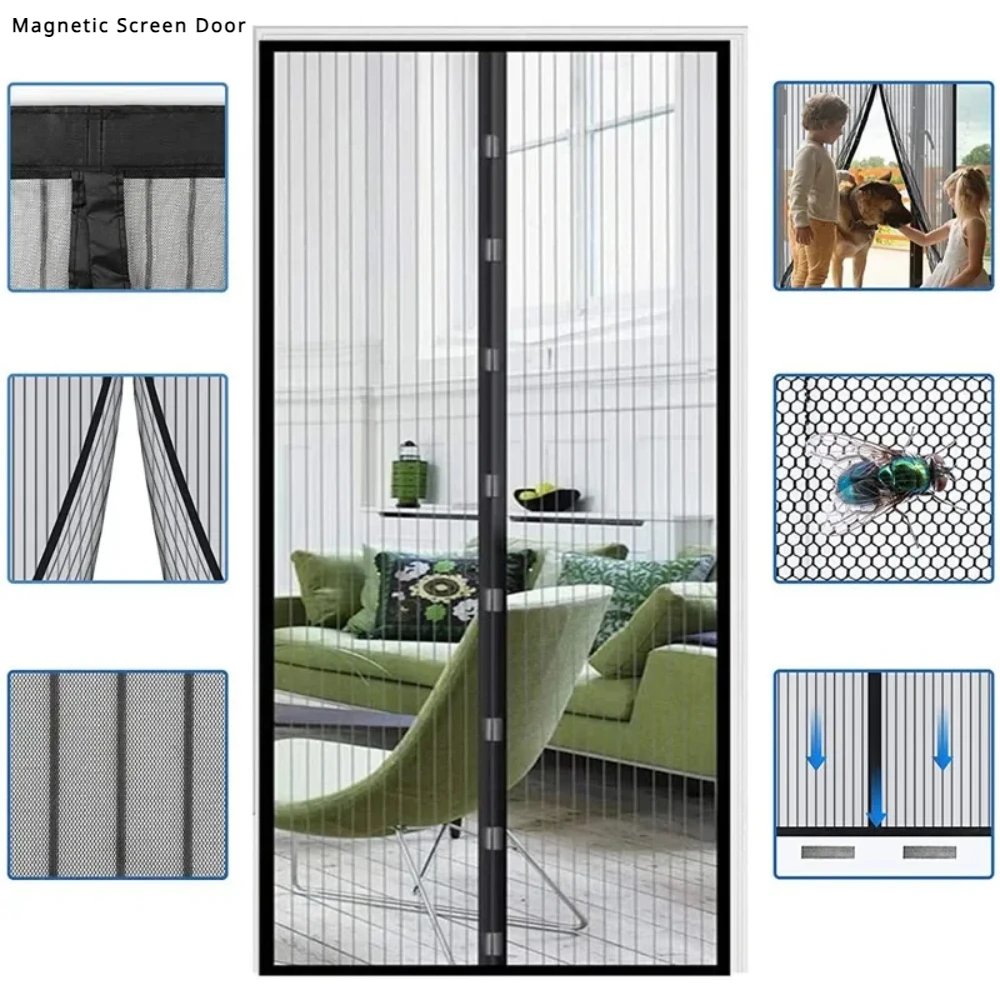 Smart Garden Gate - Automatic Closing Magnetic Mosquito Net Door