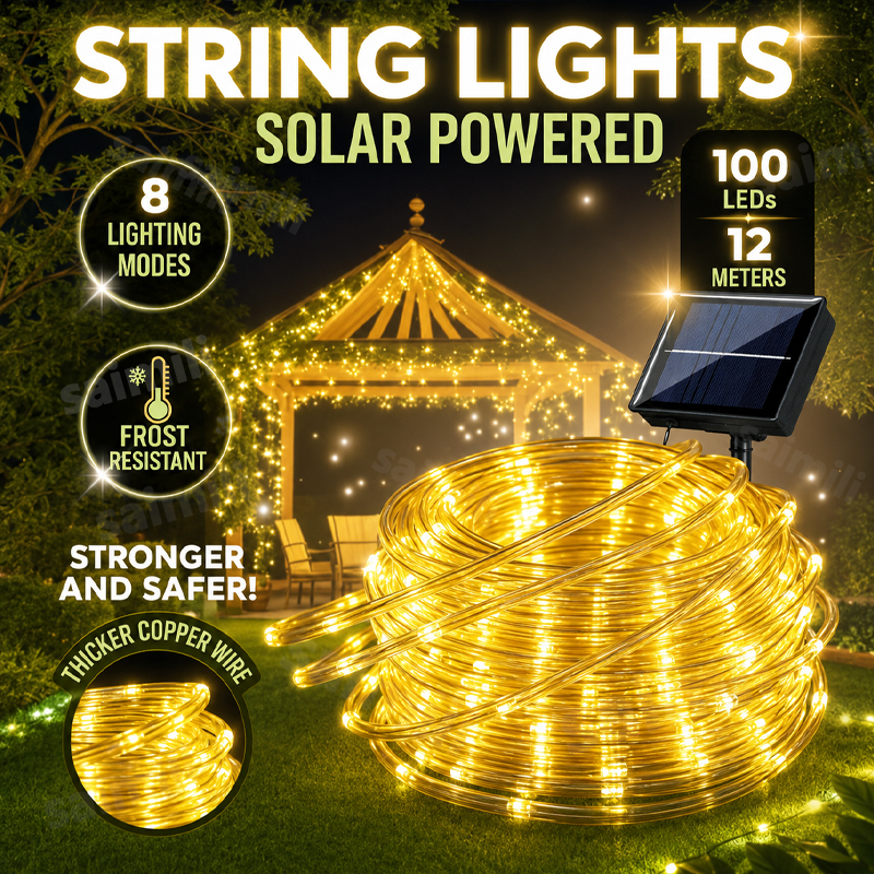 Smart Garden Light Camera - LED String Lights Garden Outdoor Solar