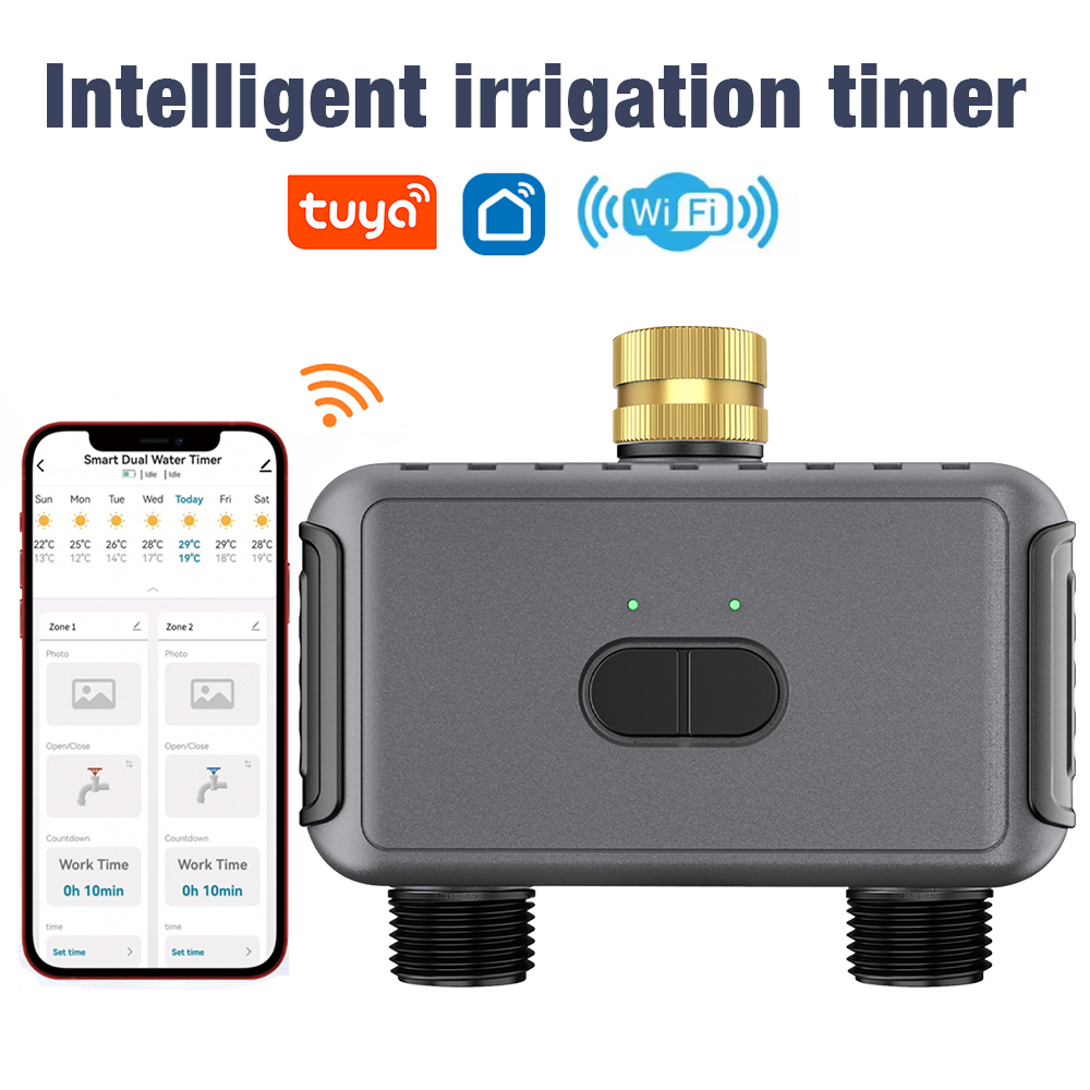 Smart Garden Monitor - Wifi Automatic Water Timer Dual Hose