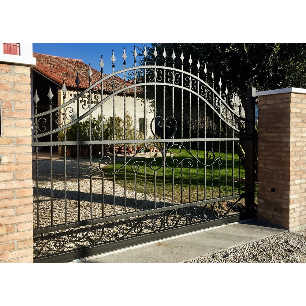 Smart Garden Gate - Luxury Electric Wrought Iron Sliding Driveway
