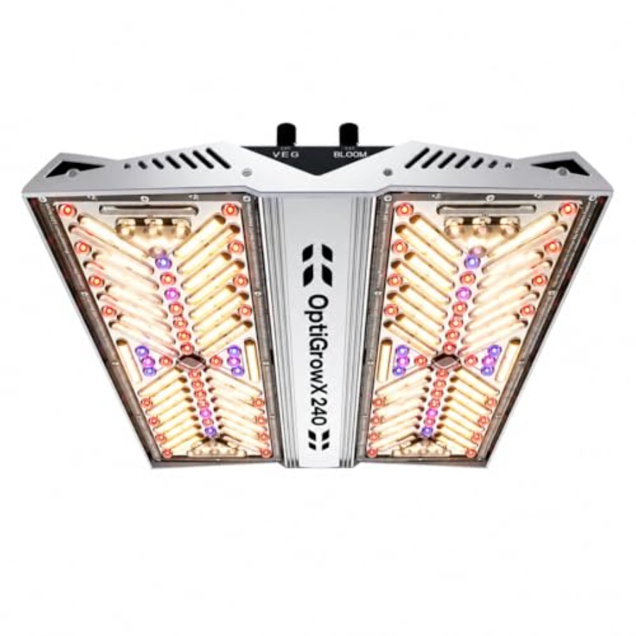 Plant Grow Light Full Spectrum - OptiGrowX240 LED Grow Light for Indoor
