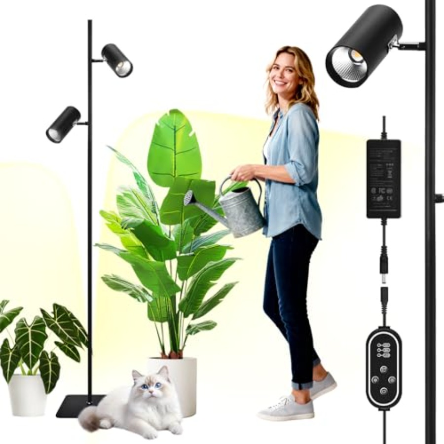 Plant Grow Light Full Spectrum - 60W Dimmable Grow Light, Full Spectrum