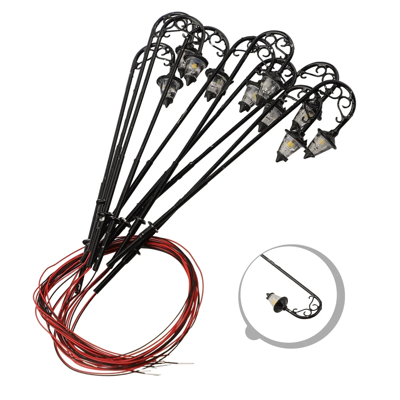 Smart Garden Lamp - 10Pcs H0 Gauge 1:87 LED Park