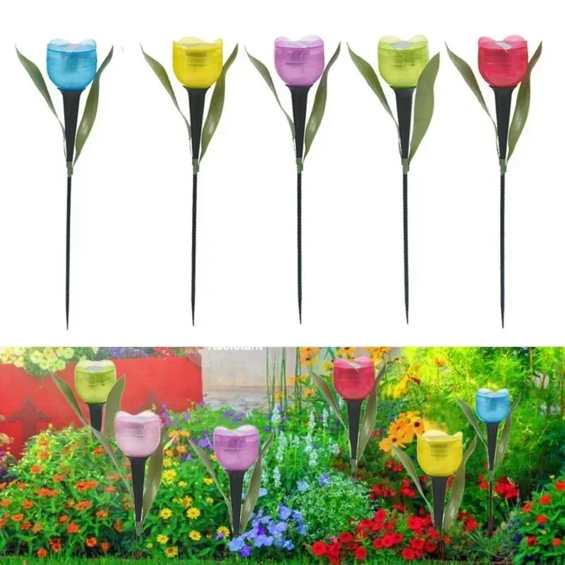 Smart Garden Light Camera - 1Pcs Garden Tulip Flower Shape LED