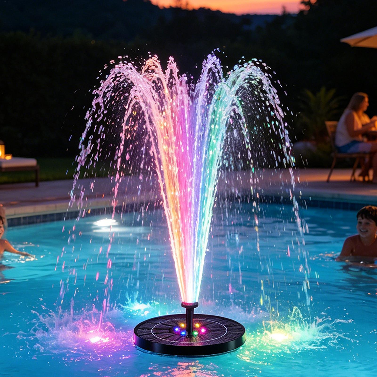 Smart Garden Light Camera - Floating Solar Bird Bath Fountain with