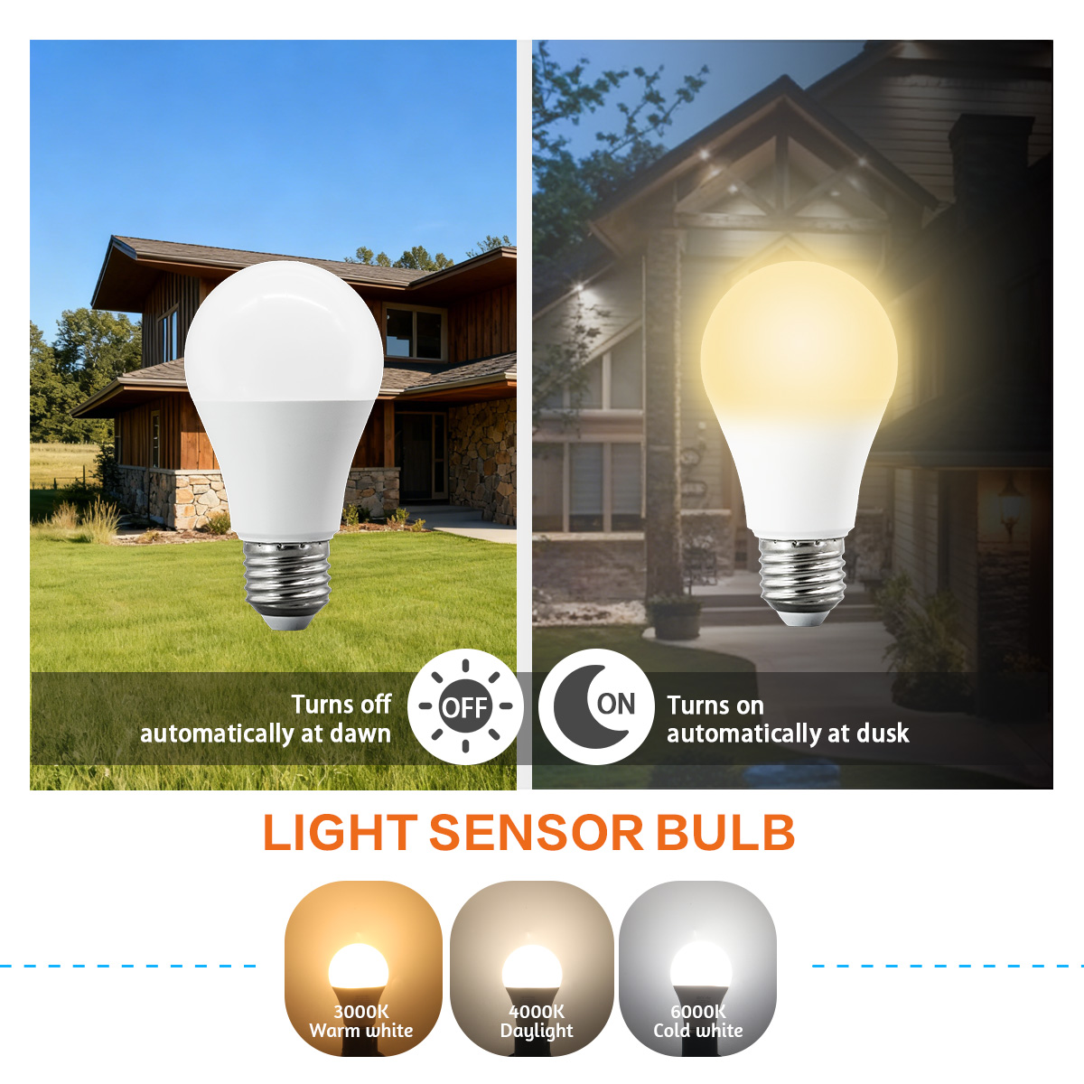 Smart Garden Light Controller - 10pcs Auto ON OFF Sensor Light