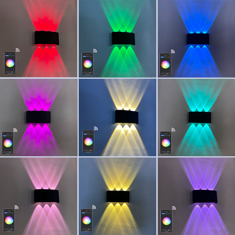 6W 8W RGBW Up Down LED Wall La - Smart Garden Light Controller 评论和价格