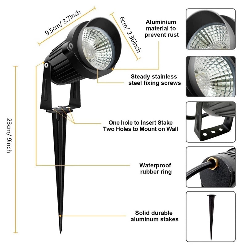 6W Smart Bluetooth RGB Landsca - Smart Garden Light Controller 评论和价格
