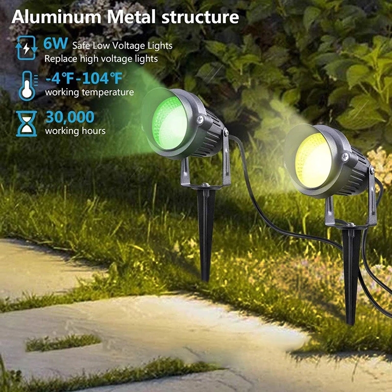 6W Smart Bluetooth RGB Landsca - Smart Garden Light Controller 评论和价格