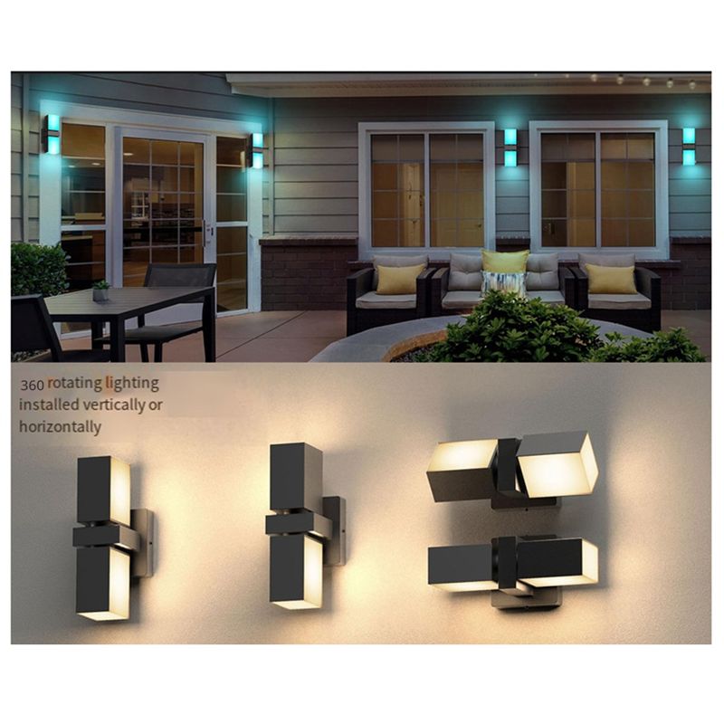 Outdoor Led Wall Lamp Dual Hea - Smart Garden Fence & Balcony Hanging Planter 评论和价格
