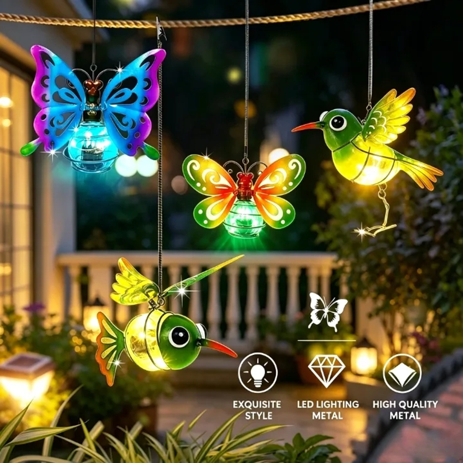 LED Solar-Powered Garden Hangi - Smart Garden Light Camera 评论和价格