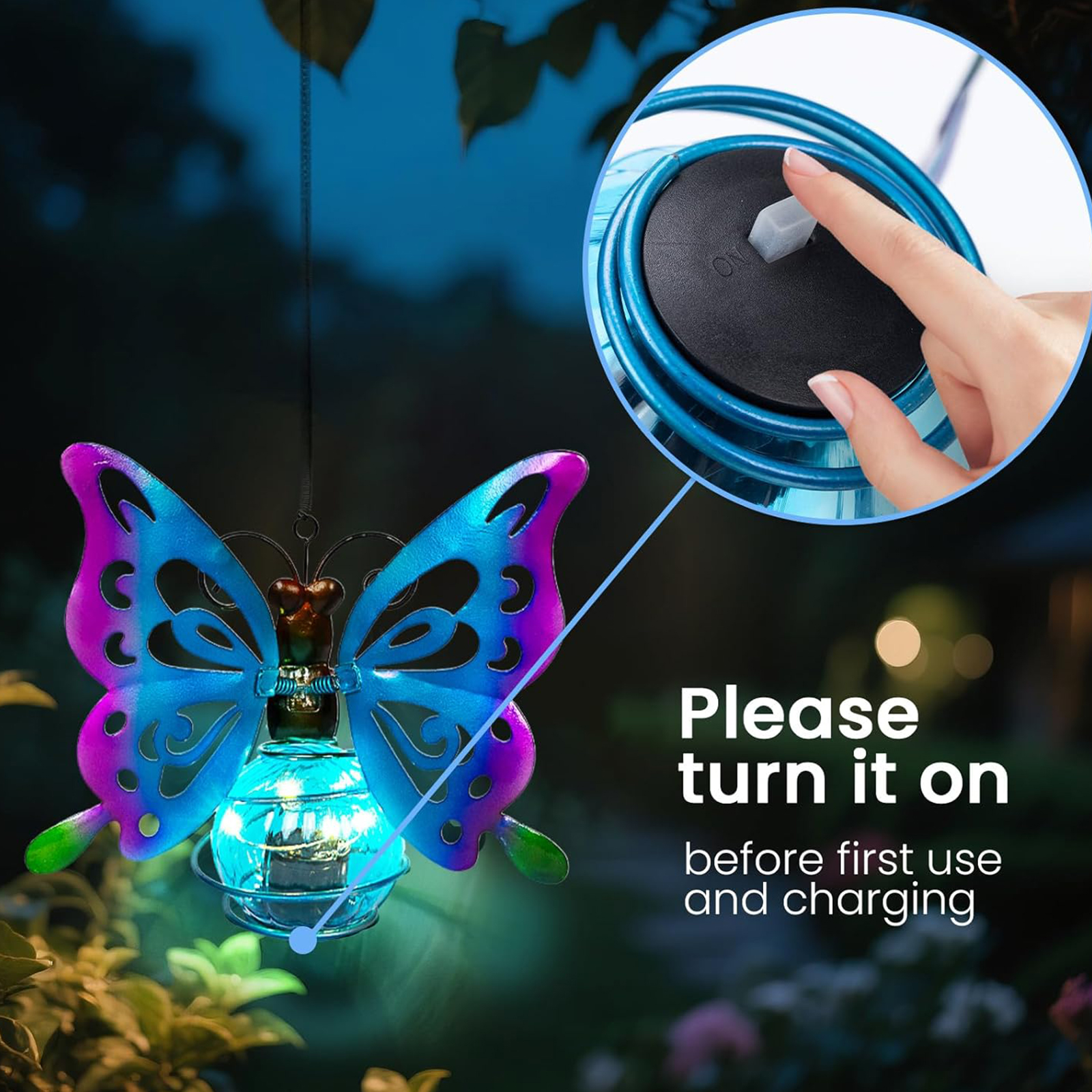 LED Solar-Powered Garden Hangi - Smart Garden Light Camera 评论和价格