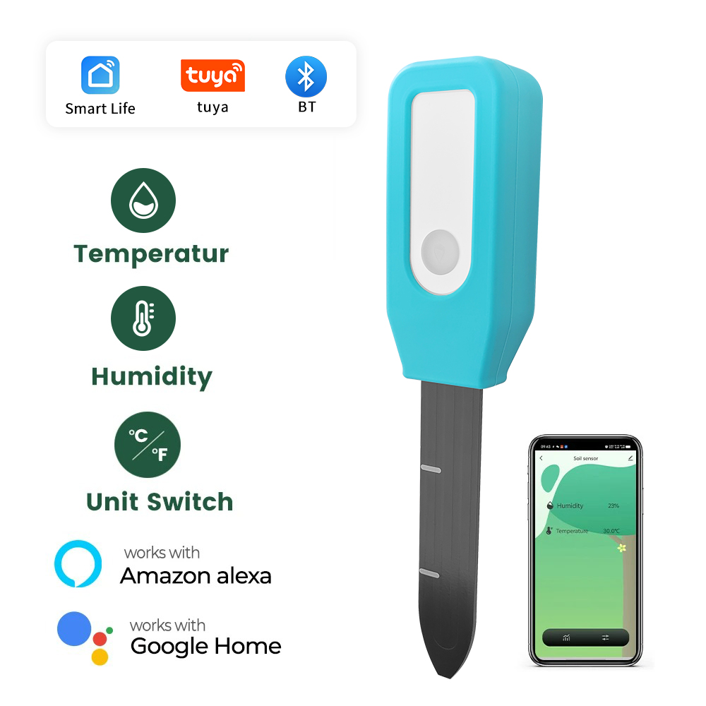 Tuya Soil Tester Humidity & Te - Smart Garden Monitor 评论和价格