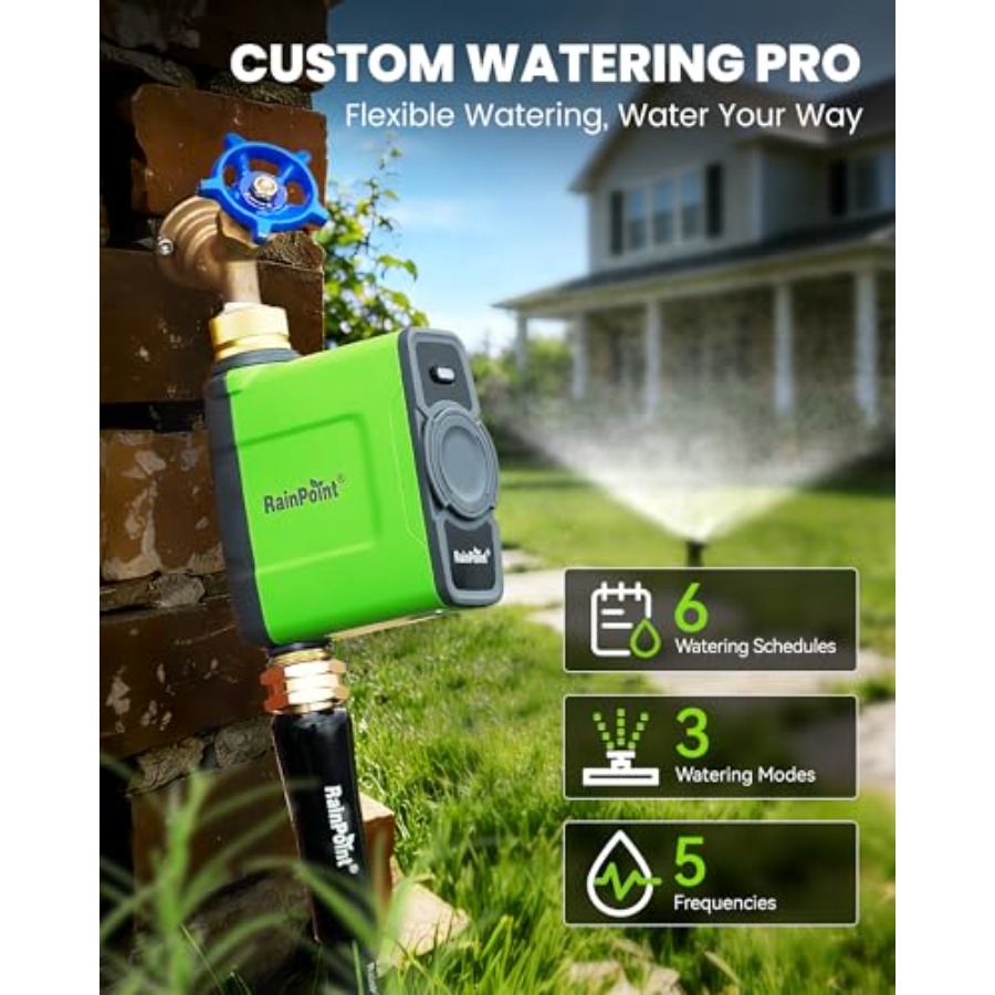 WiFi Water Timer for Garden Ho - Smart Garden Water Features 评论和价格