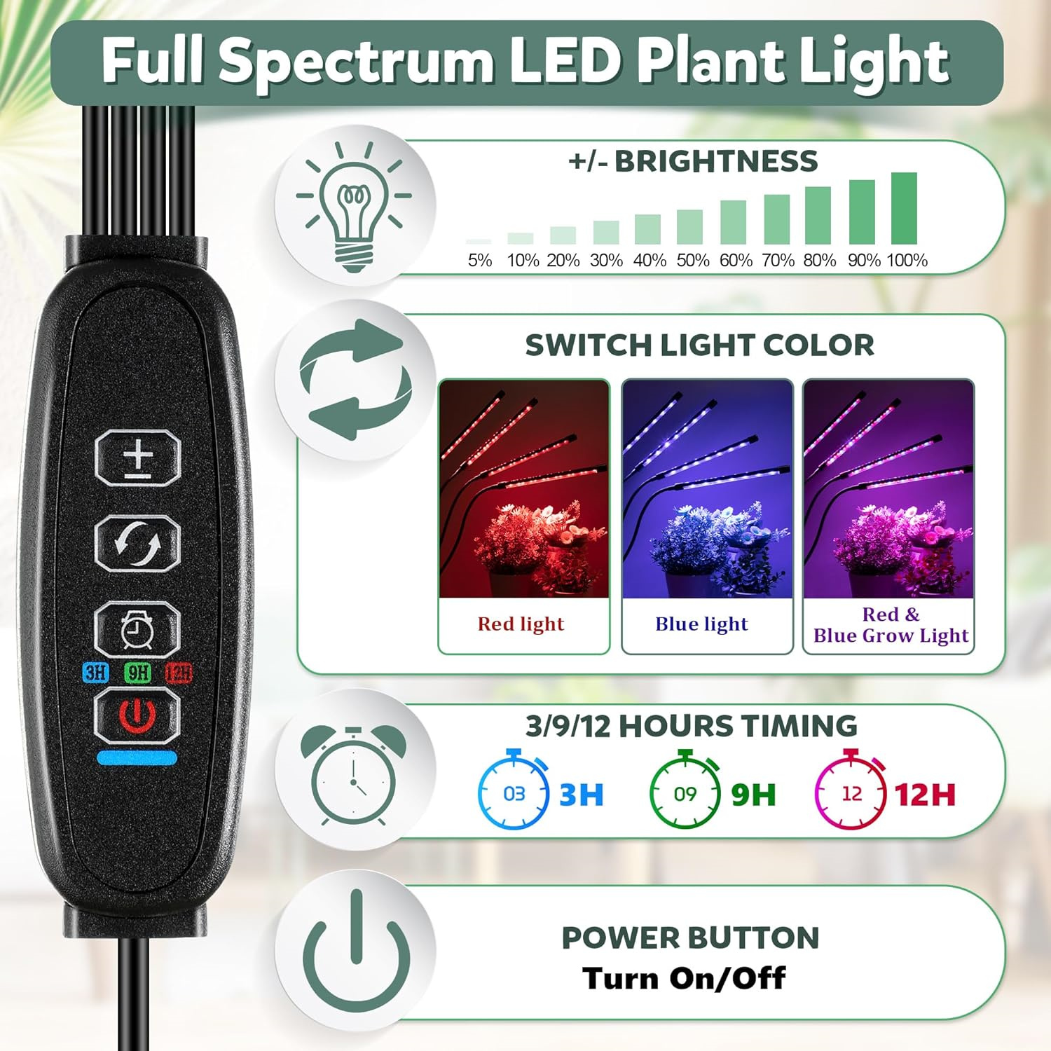 USB Phyto Lamp Full Spectrum H - Plant Grow Light Full Spectrum 评论和价格