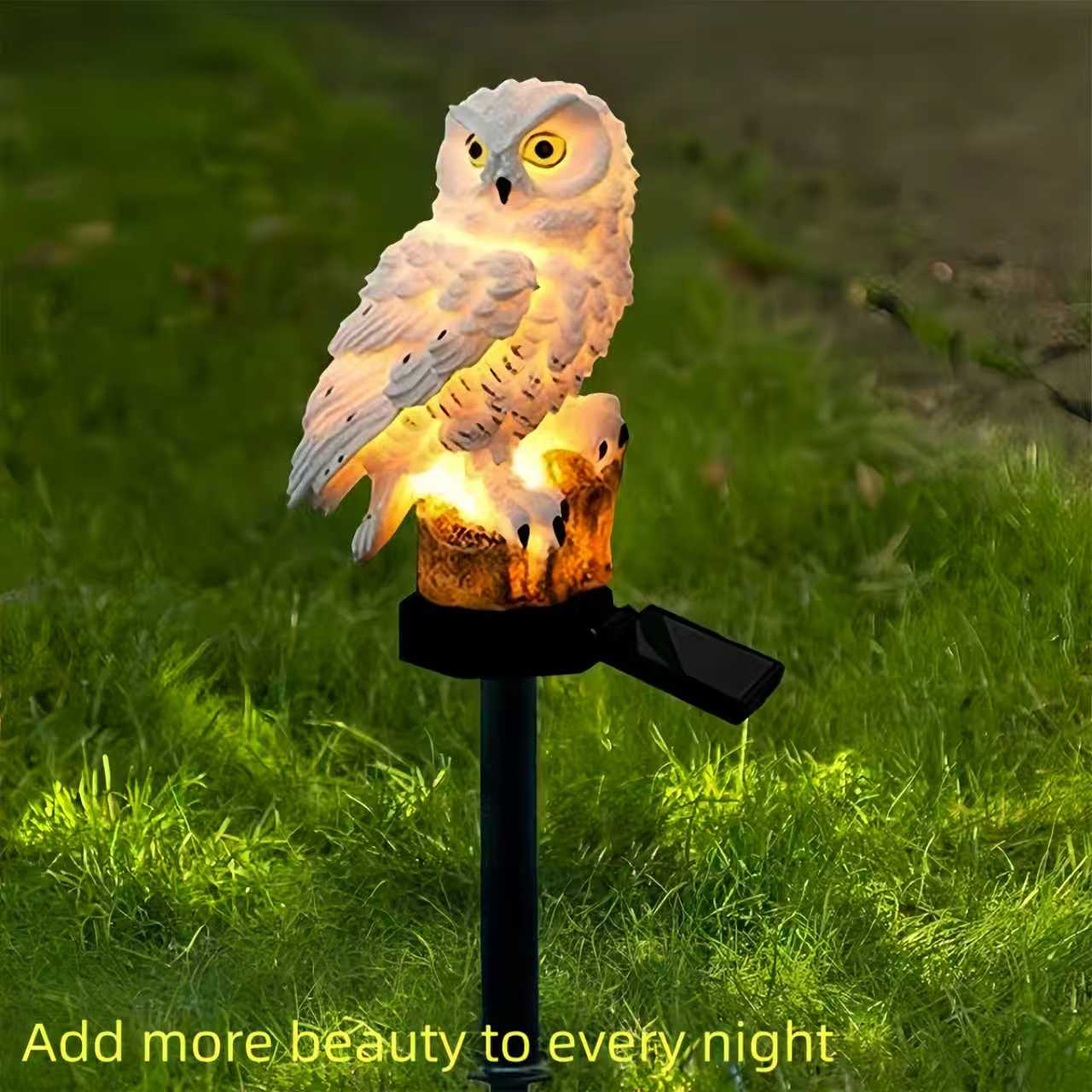 Solar Owl Garden Stake Light O - Smart Garden Light Camera 评论和价格
