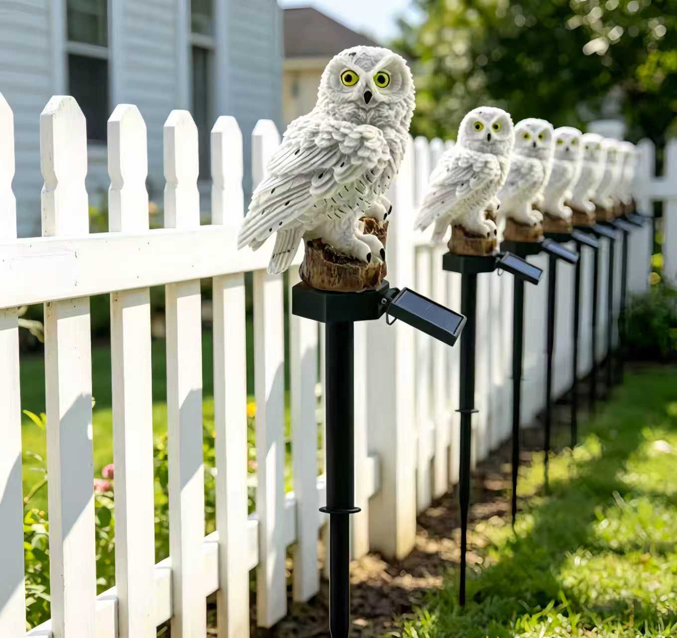 Solar Owl Garden Stake Light O - Smart Garden Light Camera 评论和价格