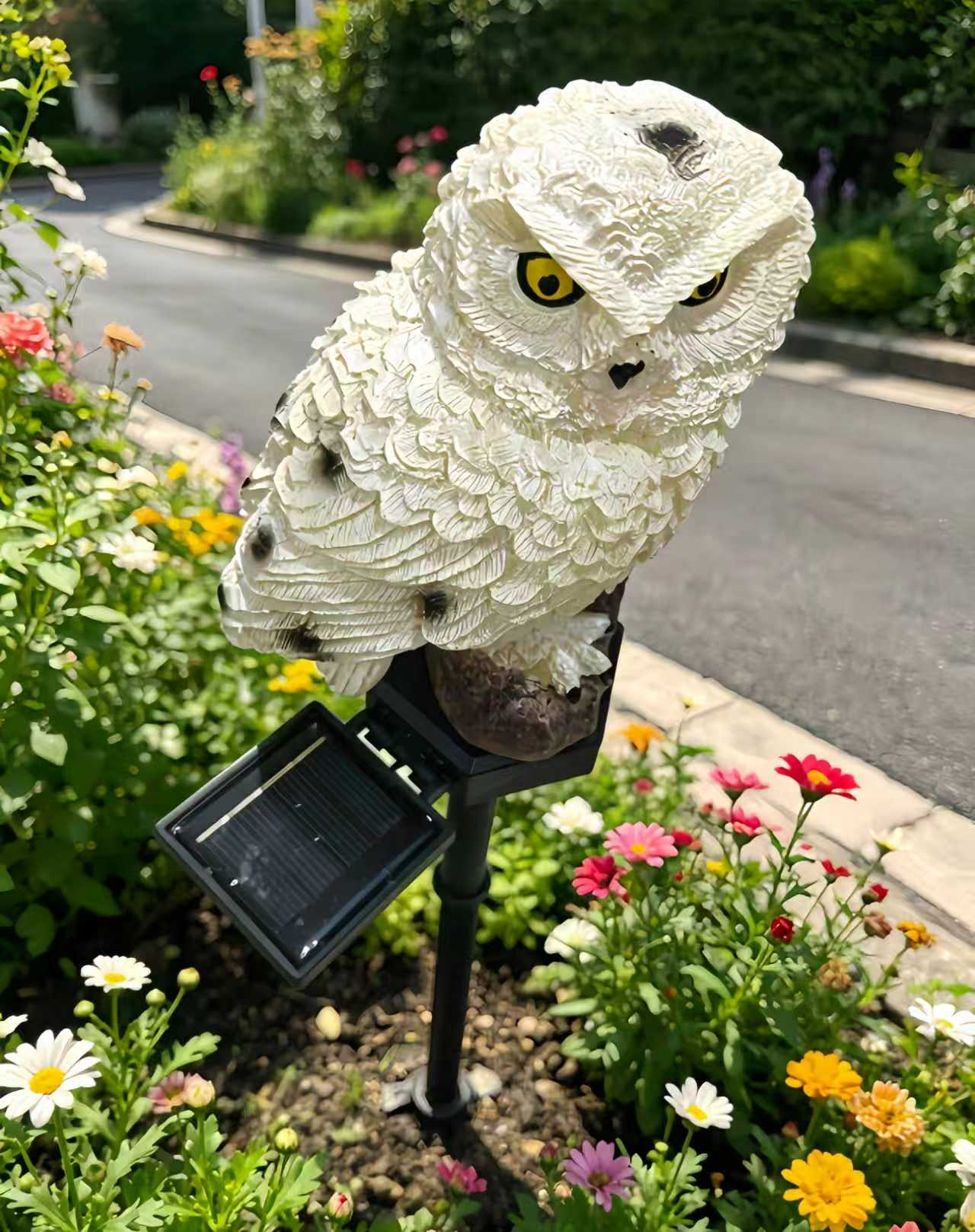 Solar Owl Garden Stake Light O - Smart Garden Light Camera 评论和价格