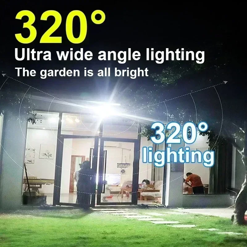12000LM Powerful Solar Wall La - Smart Garden Light Camera 评论和价格