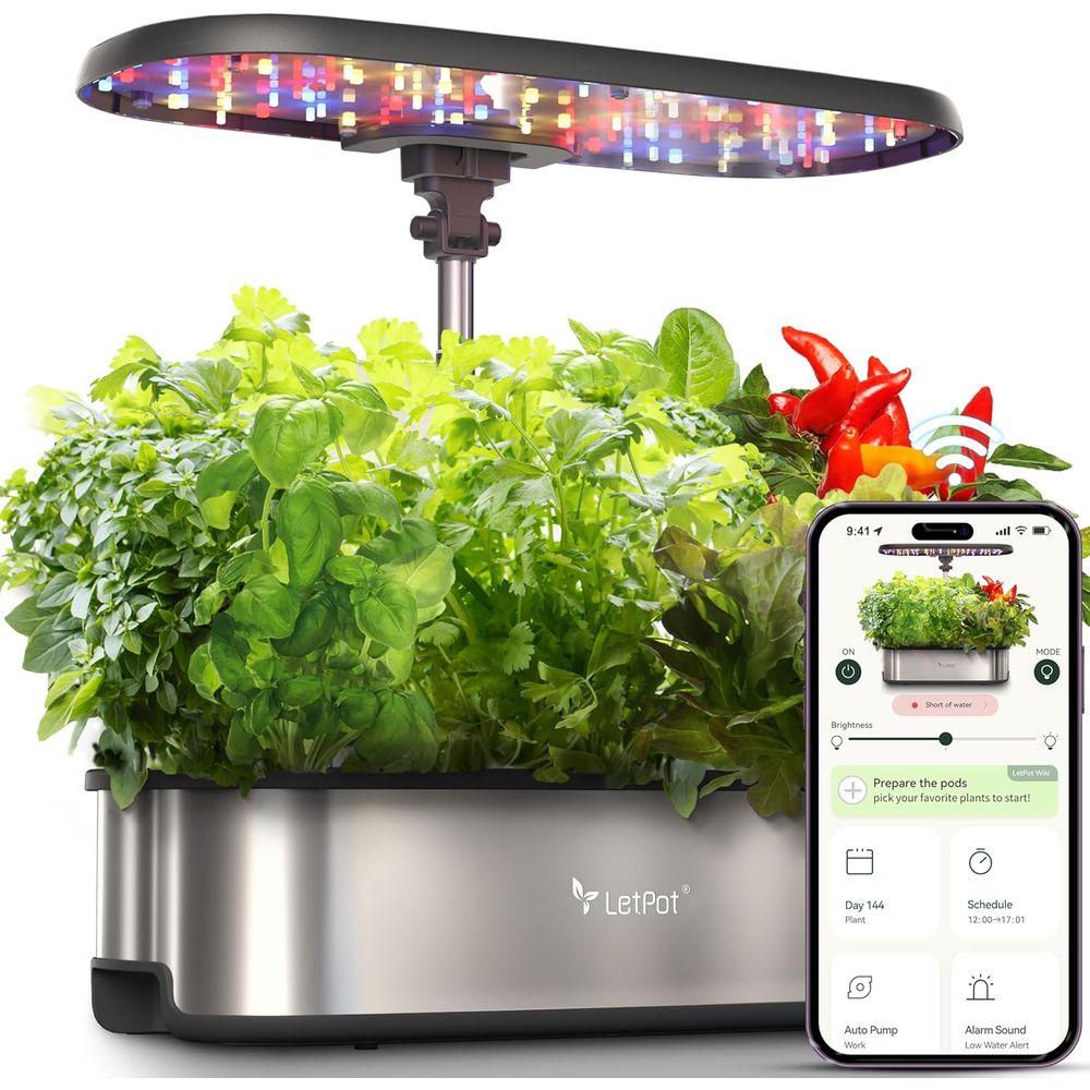 12-Pod Hydroponic Herb Garden  - Smart Garden Light Controller 评论和价格