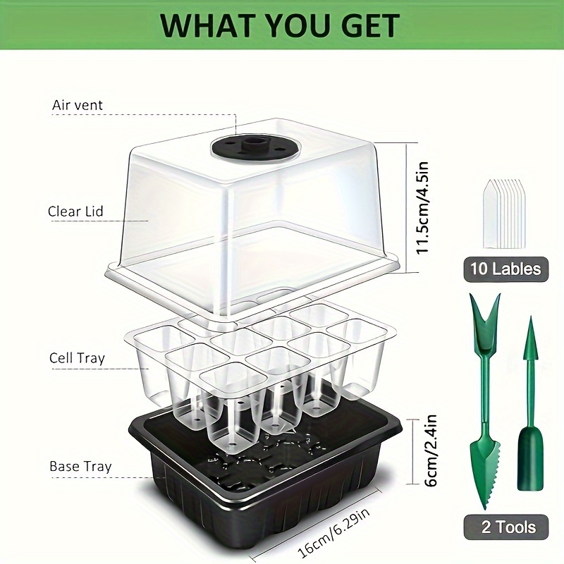 Seedling Starter Kit 1/2/3 Set - Plant Grow Light Full Spectrum 评论和价格