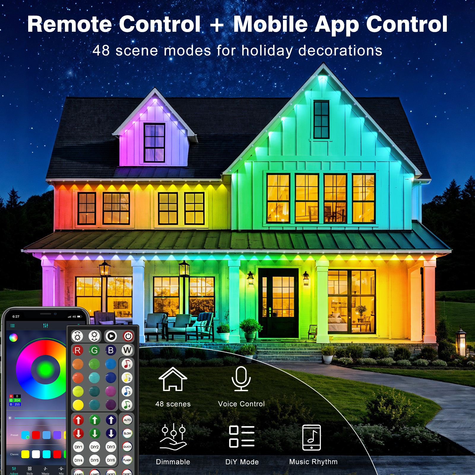 500FT Permanent Outdoor LED St - Smart Garden Light Controller 评论和价格