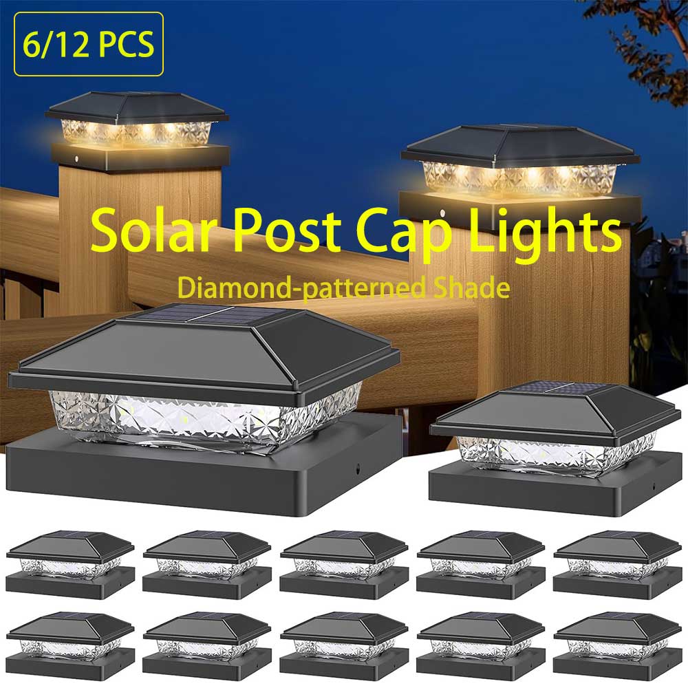 6/12X Outdoor Solar Post Cap L - Smart Garden Gate 评论和价格
