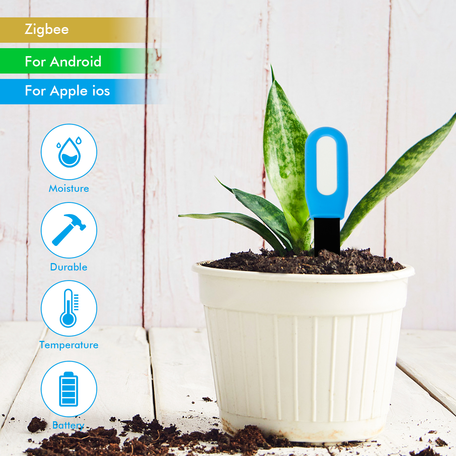 Zigbee Plant Acidity Humidity  - Smart Soil Sensor 评论和价格