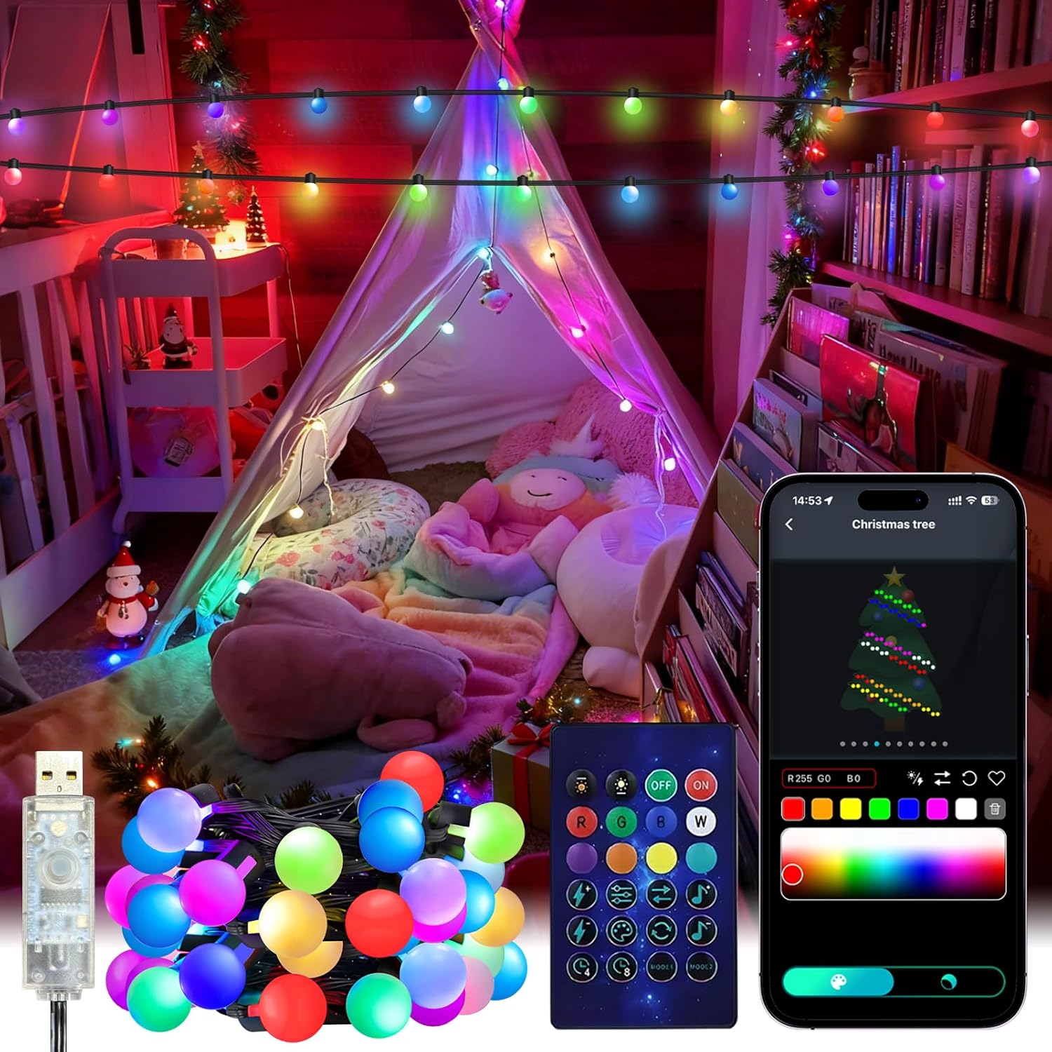 Smart Globe String Lights 5/10 - Smart Garden Light Controller 评论和价格