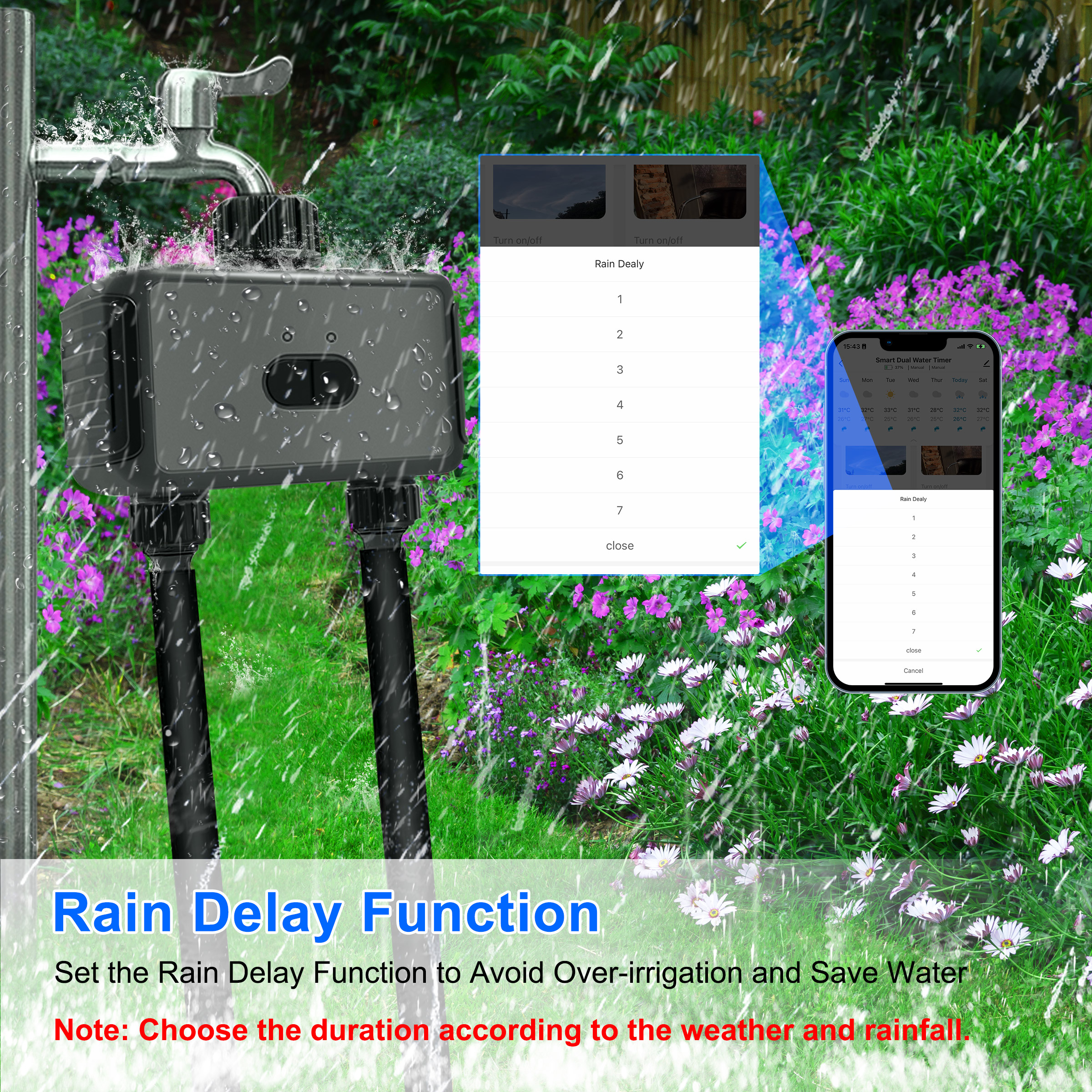 KEMEK Smart Programmable Sprin - Smart Garden Water Features 评论和价格
