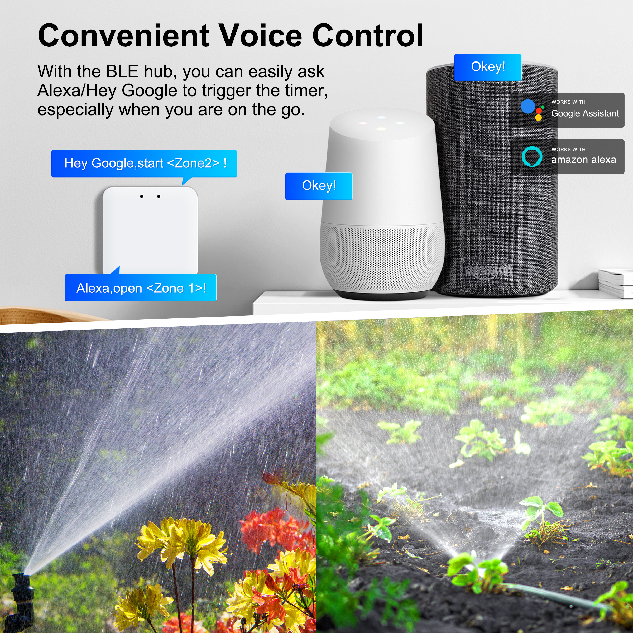 KEMEK Smart Programmable Sprin - Smart Garden Water Features 评论和价格