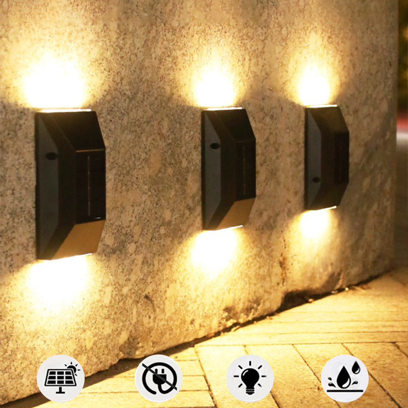 1/2/4/6/8PCS Smart LED Solar L - Smart Garden Fence & Balcony Hanging Planter 评论和价格