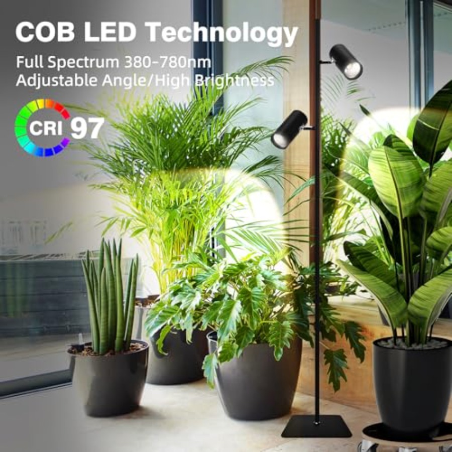 60W Dimmable Grow Light, Full  - Plant Grow Light Full Spectrum 评论和价格