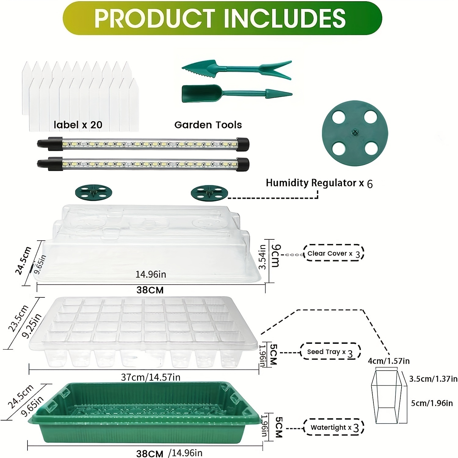 Seed Starter Trays With High D - Smart Garden Lamp 评论和价格