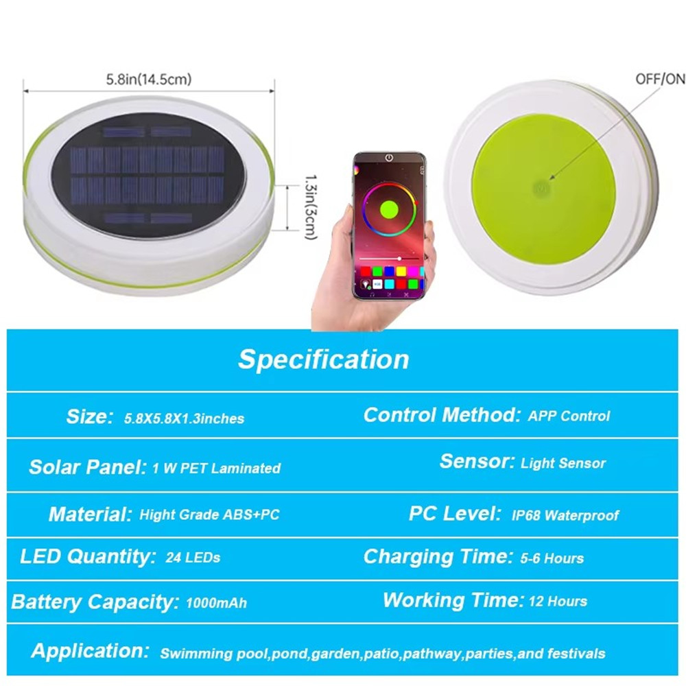 Solar LED Water Float Light Ou - Smart Garden Light Controller 评论和价格