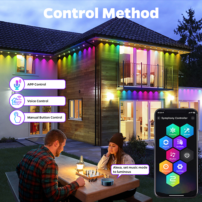 150FT LED Eave Lights Smart Pe - Smart Garden Light Controller 评论和价格