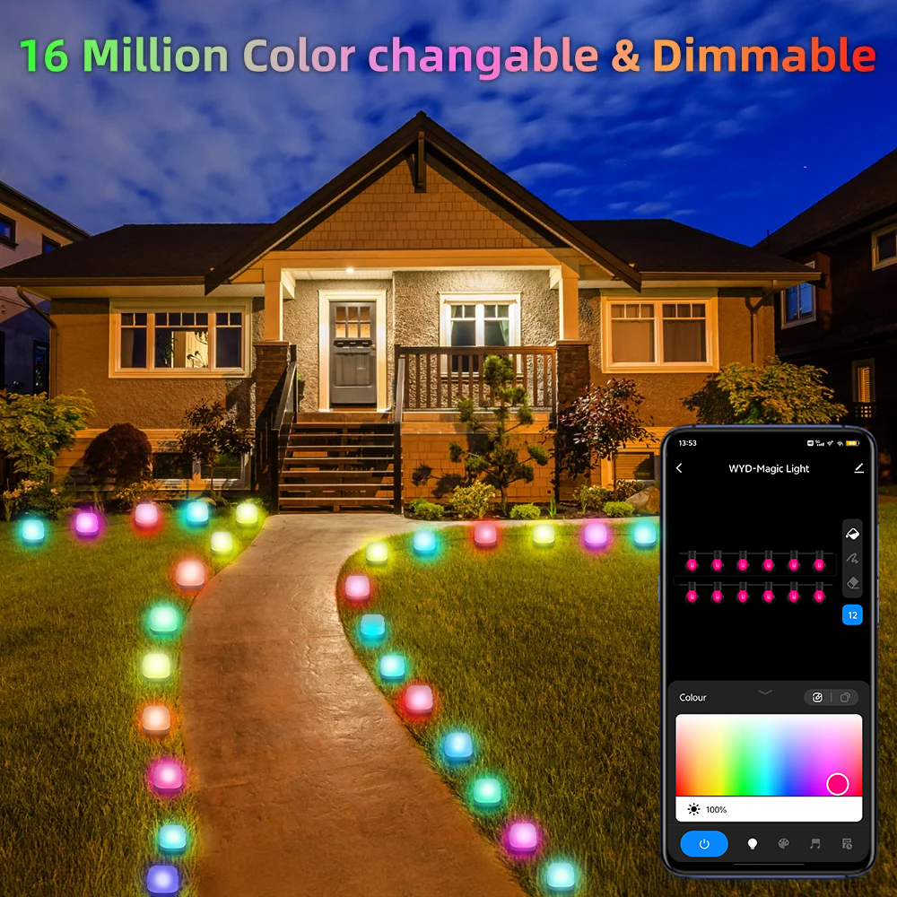 RGB Lawn Light IP65 Outdoor Gr - Smart Garden Light Controller 评论和价格
