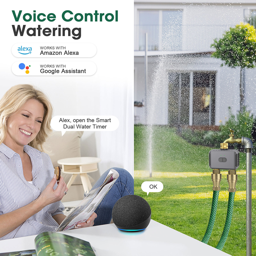 Tuya 2 Zone Watering Timer Gar - Smart Garden Monitor 评论和价格